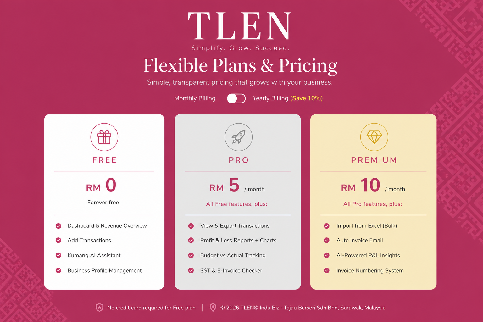 TLEN Pricelist